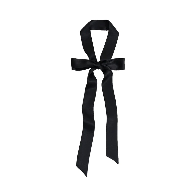 Lost Patterns "La Collectionneuse" Silk Ribbon Scarf - Black
