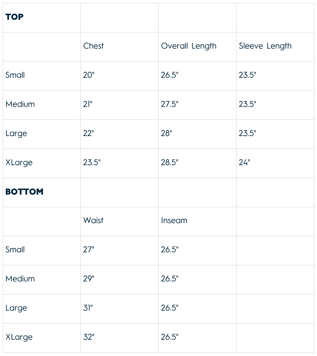 Bonnie Pajama Set Blue & White: L