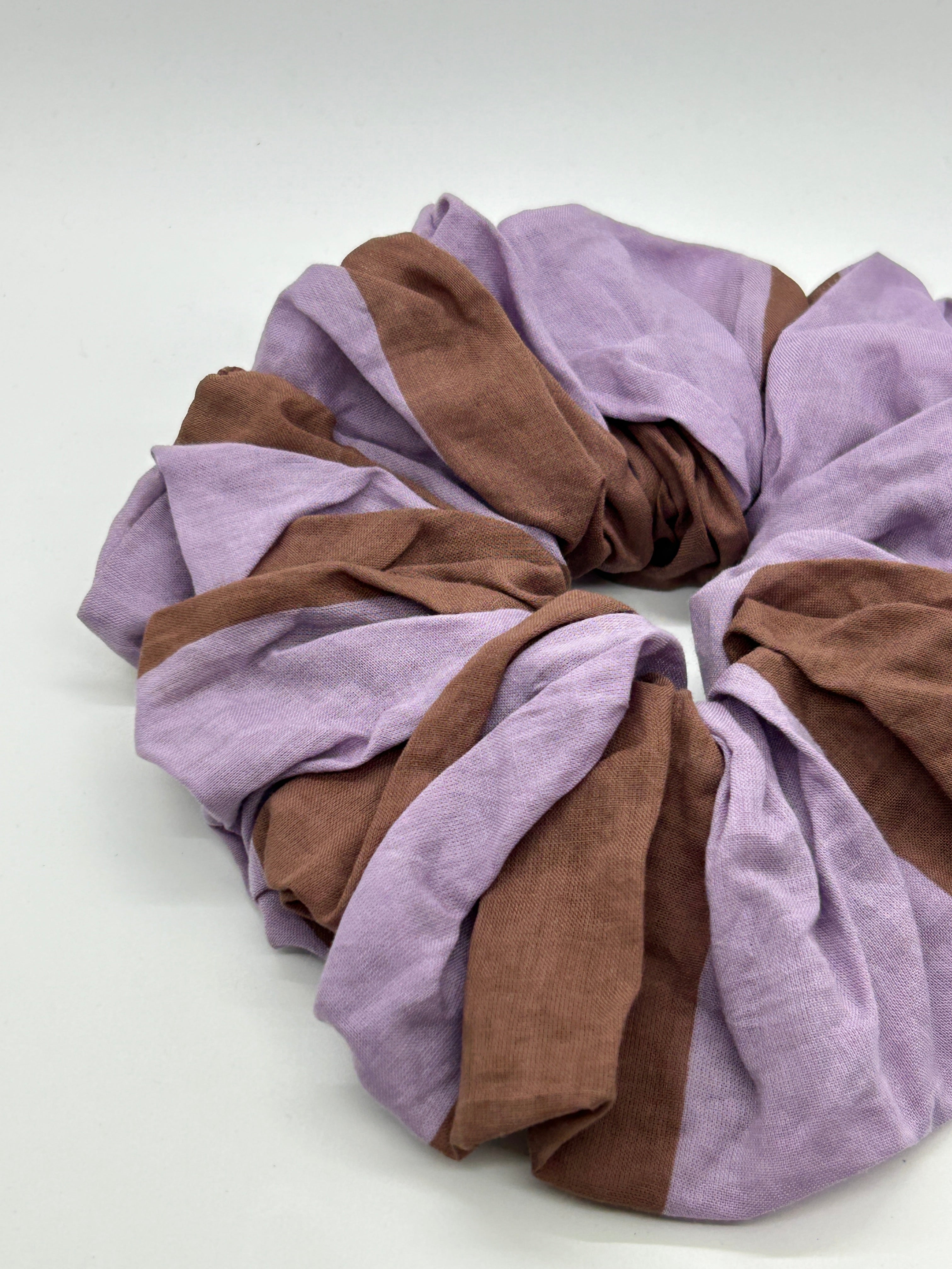 Scrunchie - Chestnut Stripe