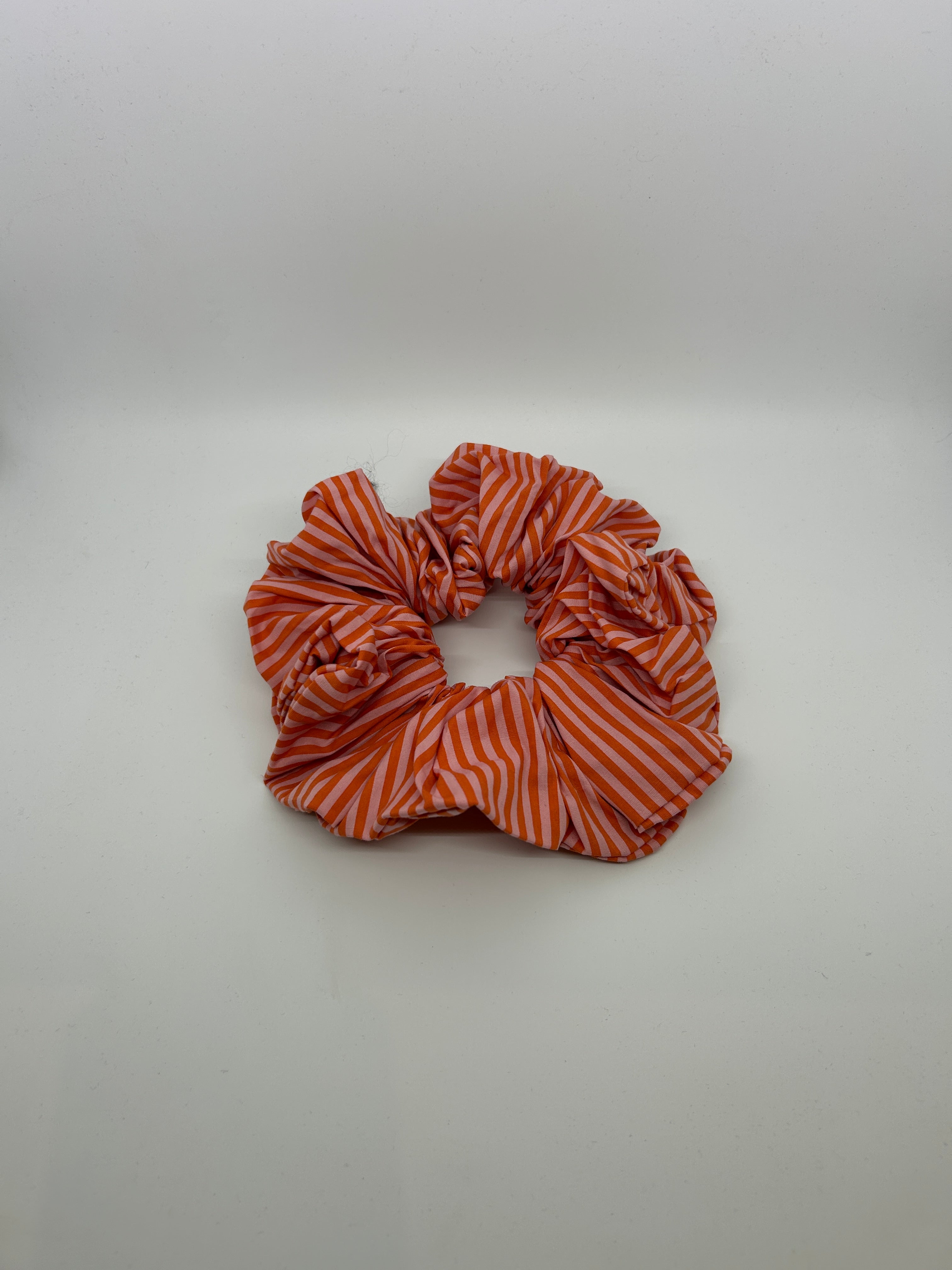 Scrunchie - Coral Stripe