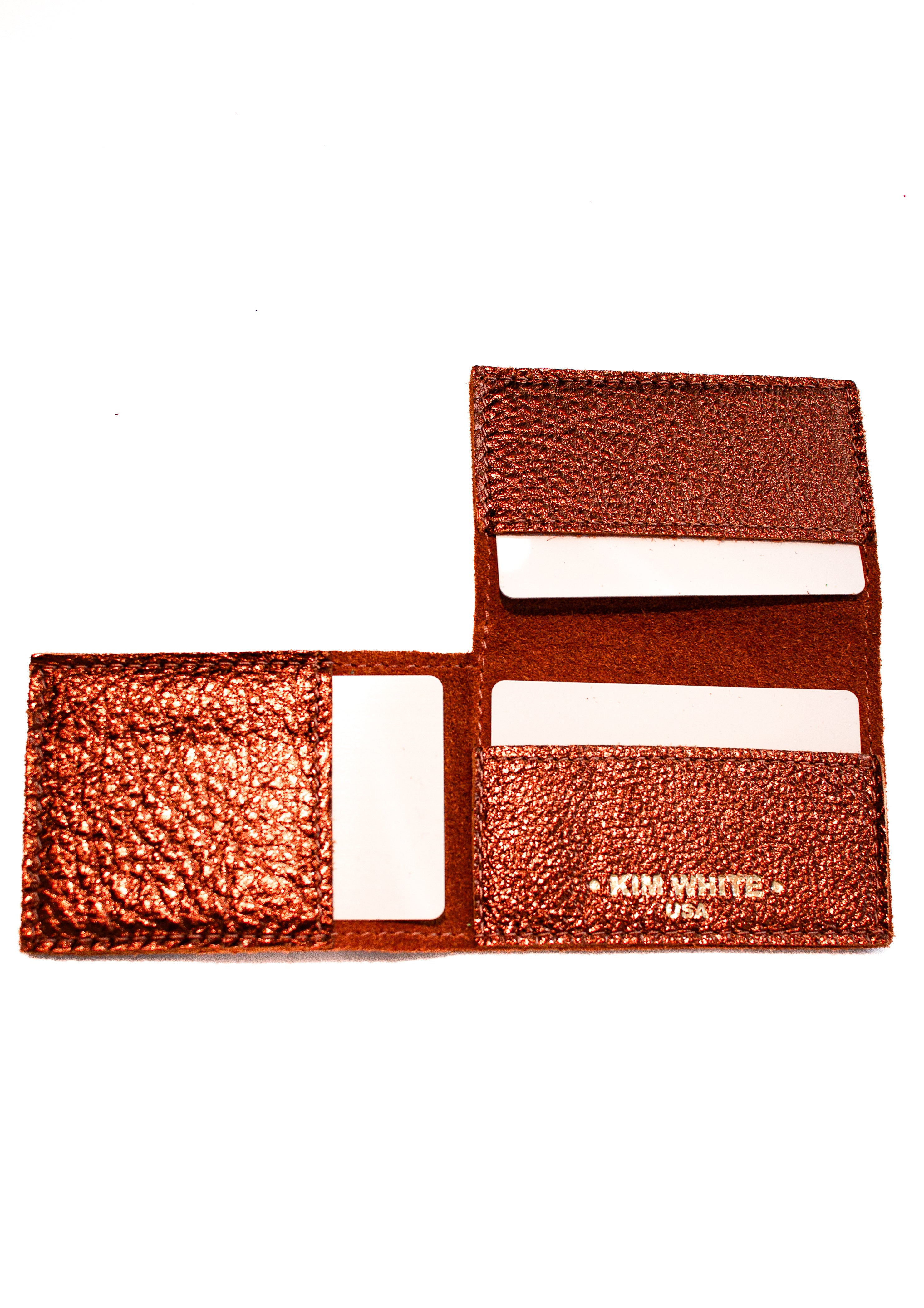 Kim White - Wallet - Brown/Silver