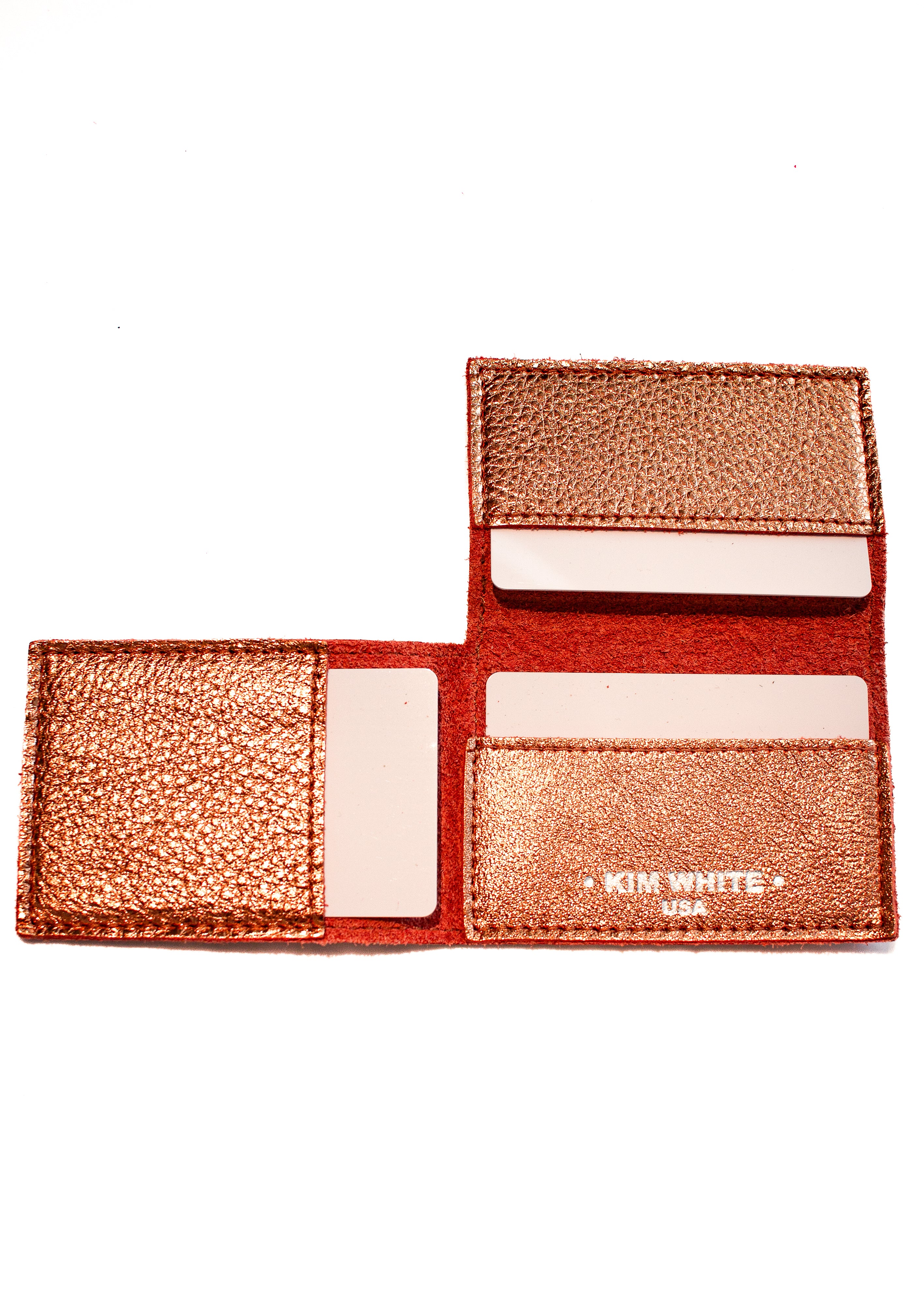 Kim White - Wallet - Brown/Silver
