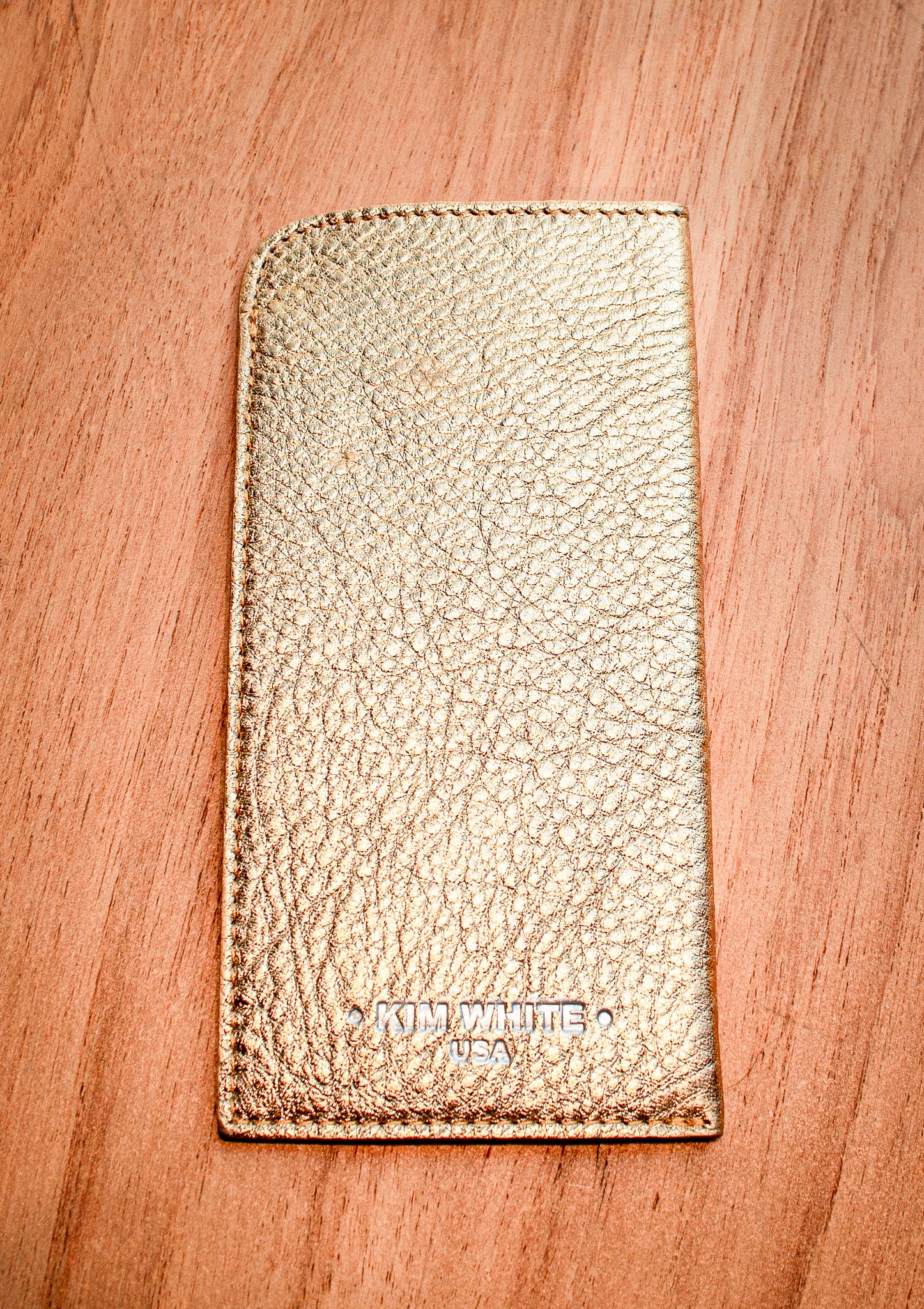 Kim White - Glasses Case - Gold/Silver