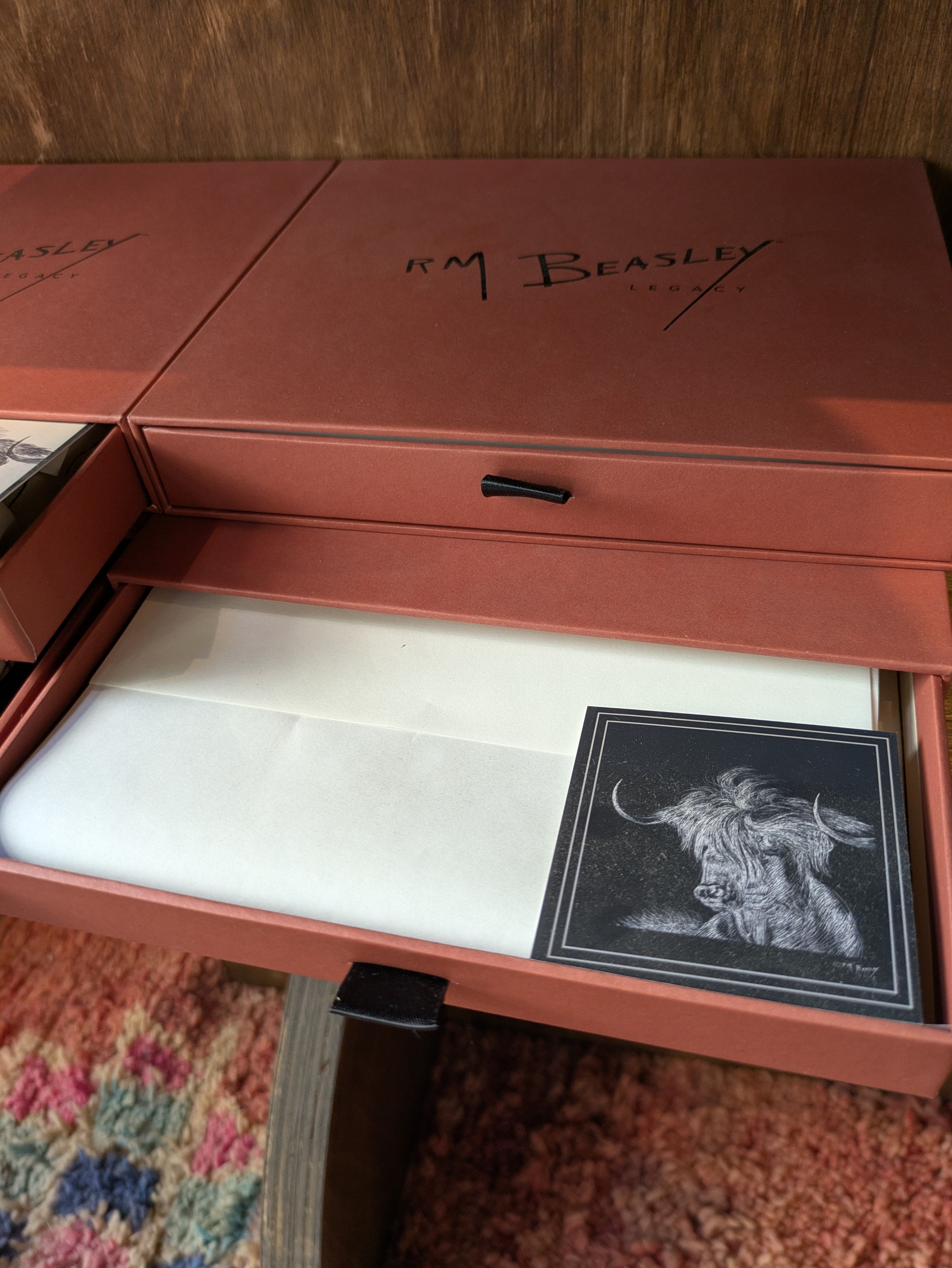 RM Beasley Cupro Scarves - Bull (Black)