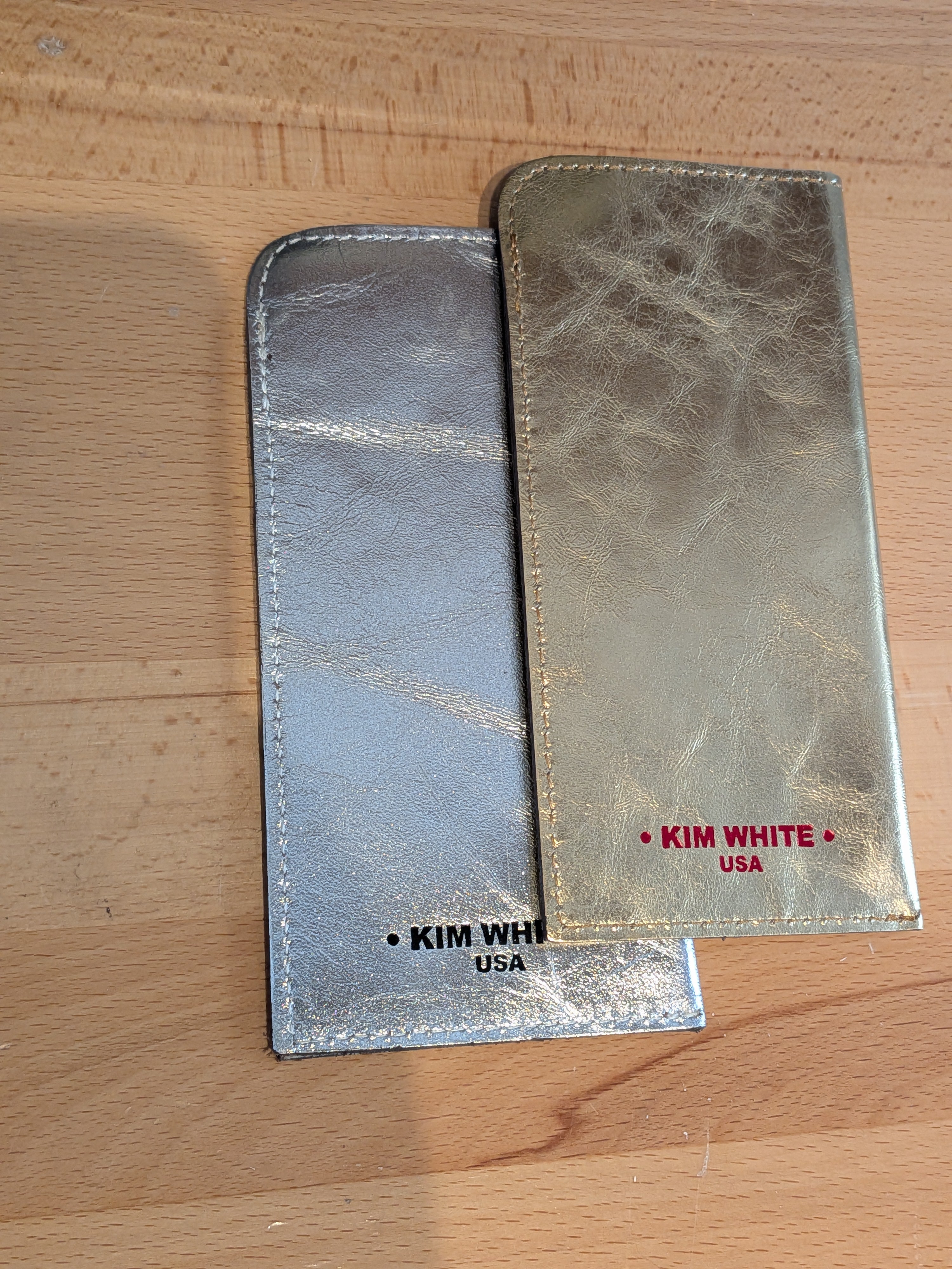 Kim White - Glasses Case - Gold/Silver