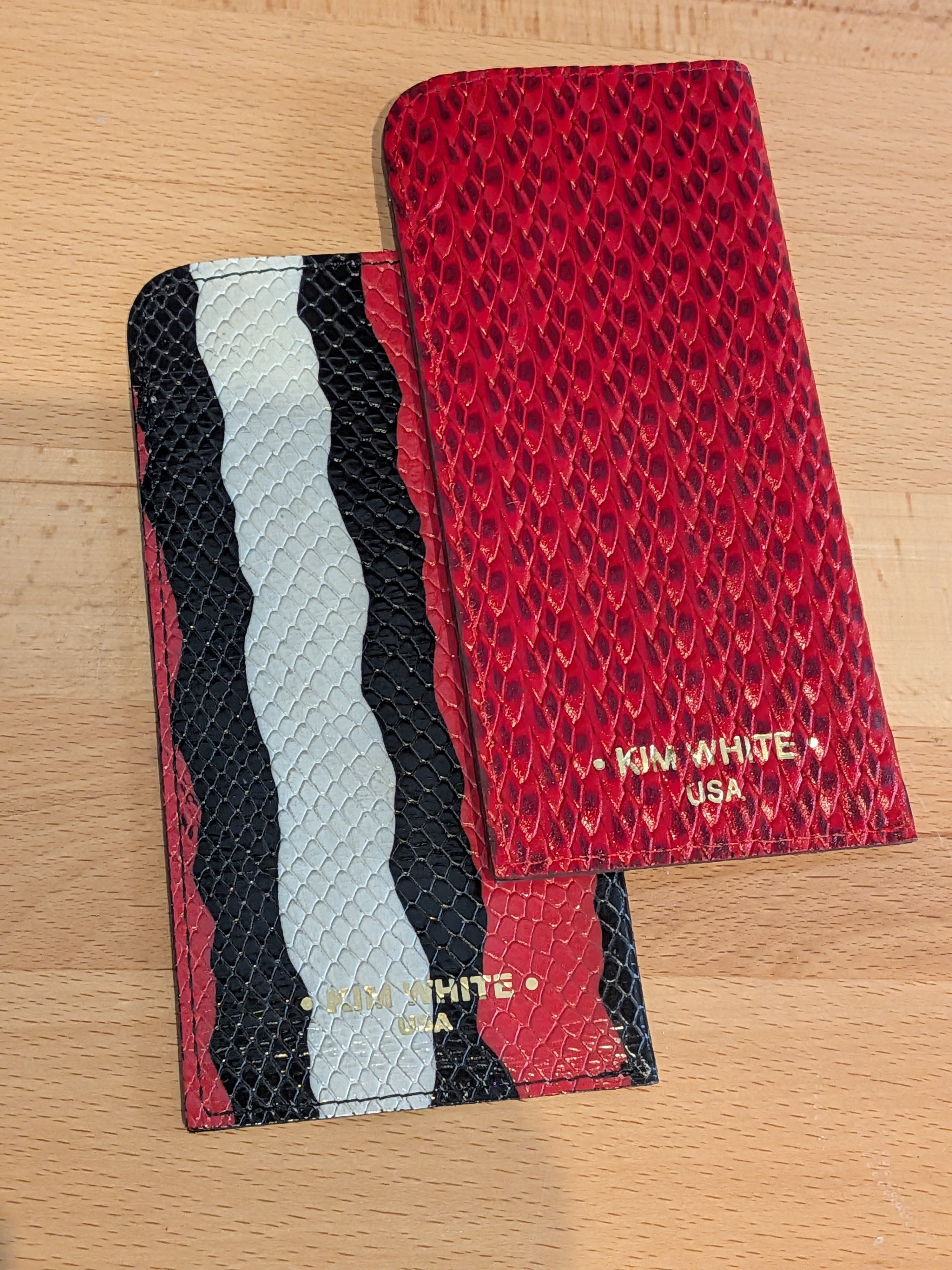 Kim White - Glasses Case - Red/Orange