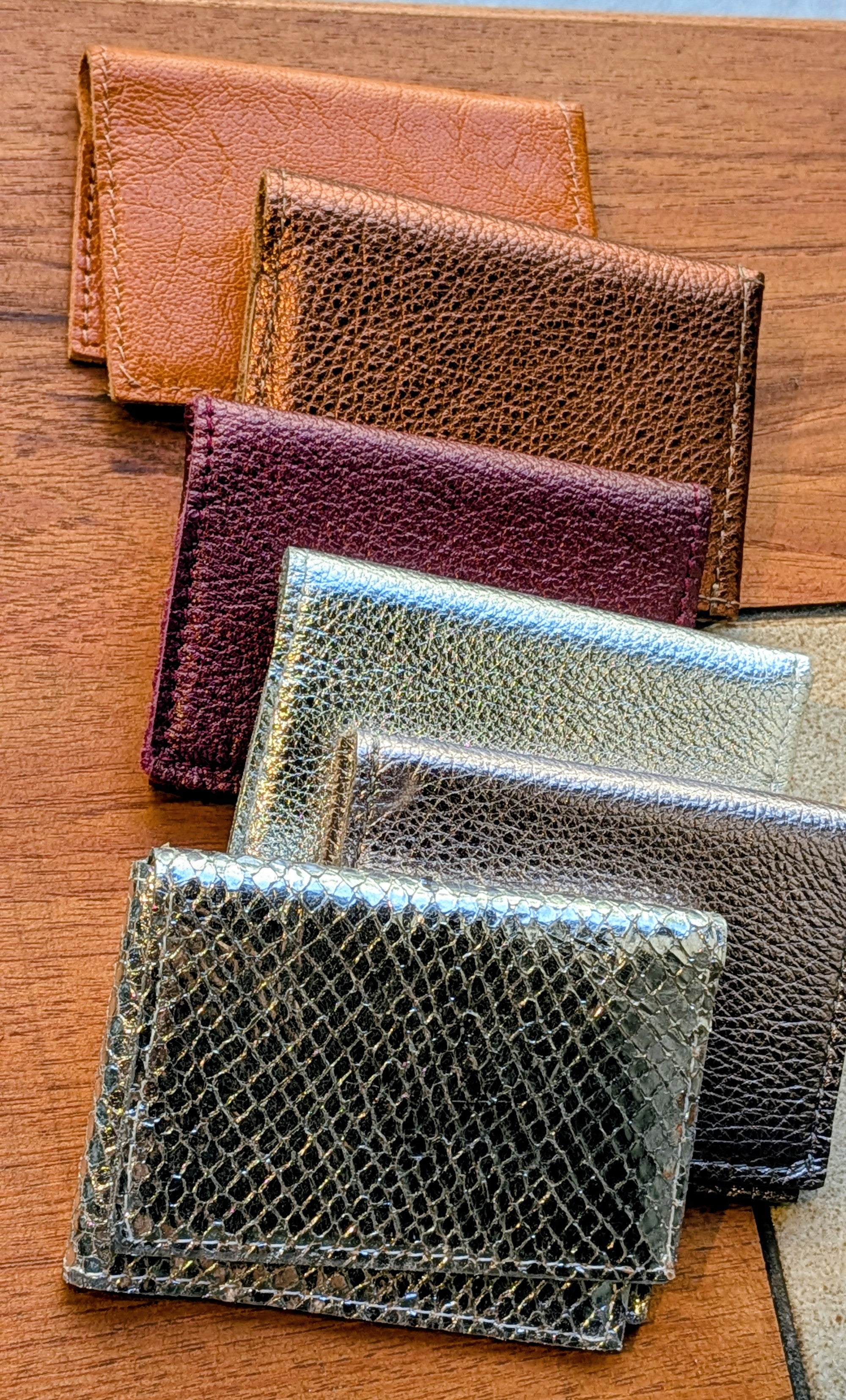 Kim White - Wallet - Brown/Silver