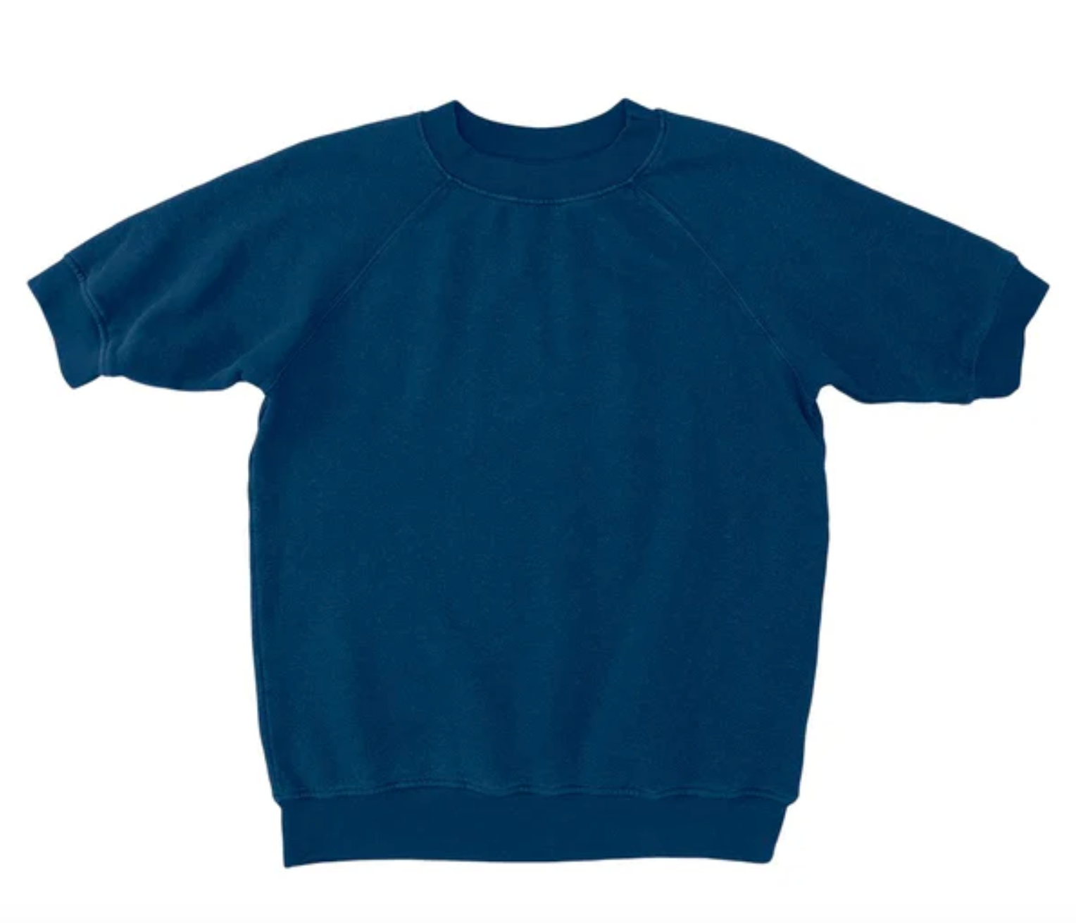 Jungmaven Hemp Fleece - Short Sleeve Raglan Sweatshirt - Deep Indigo Blue