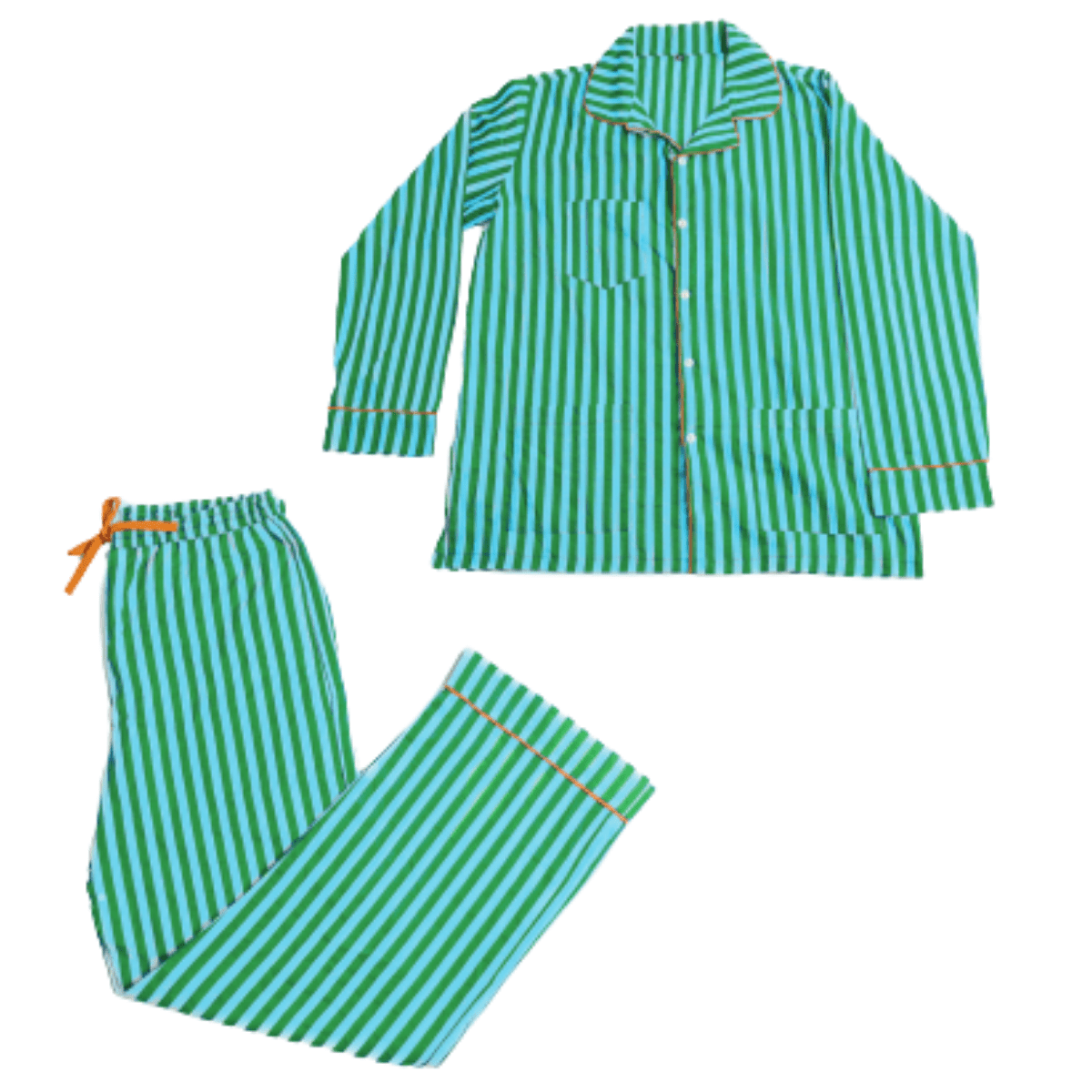 Bonnie Pajama Set Green & Blue: S
