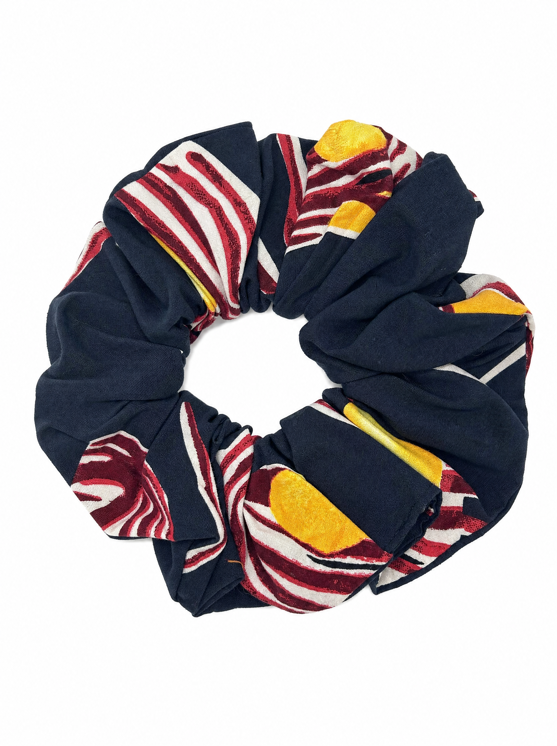 Scrunchie - Black Aralia