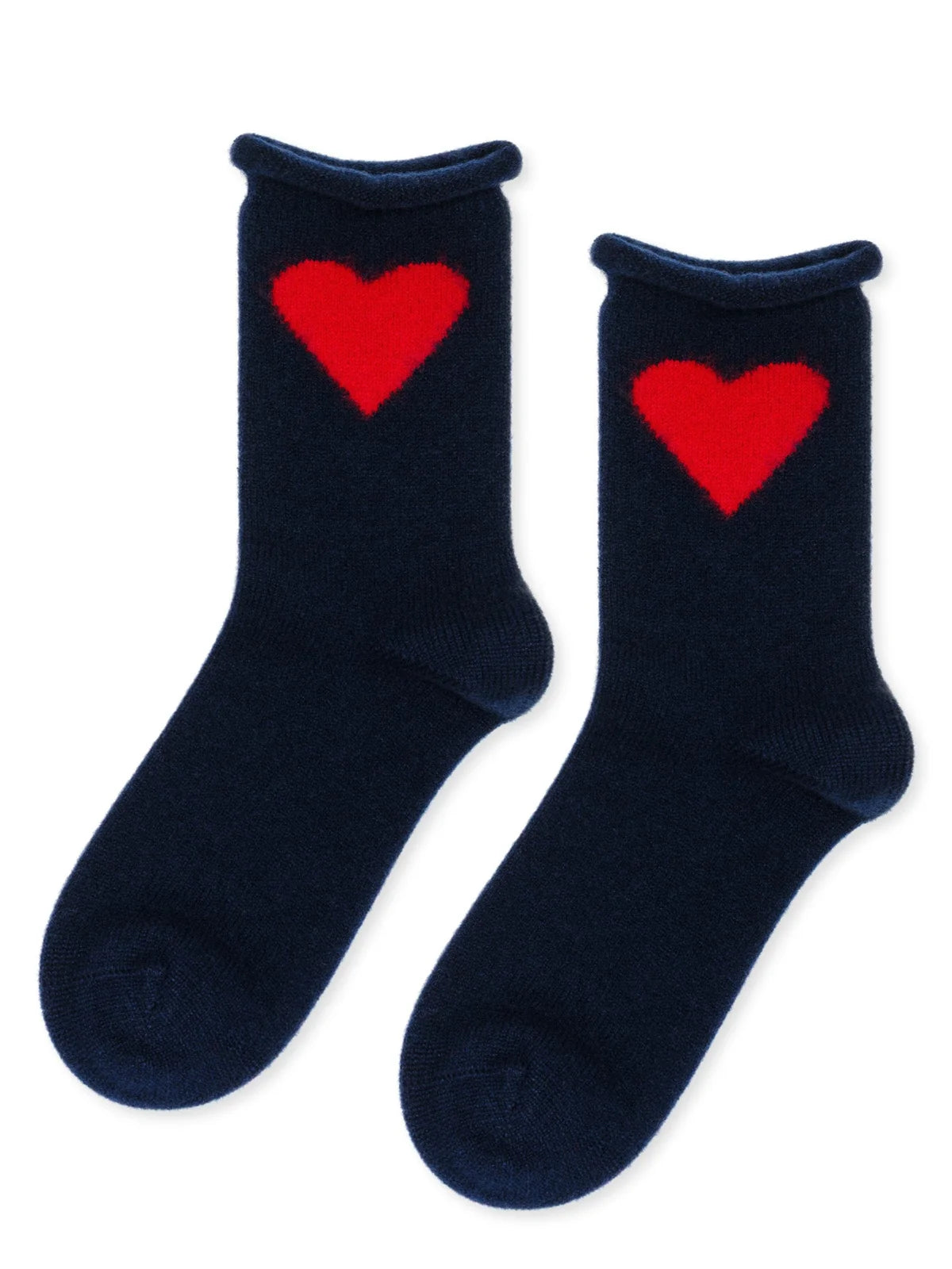 Love Cashmere Crew Socks - Navy