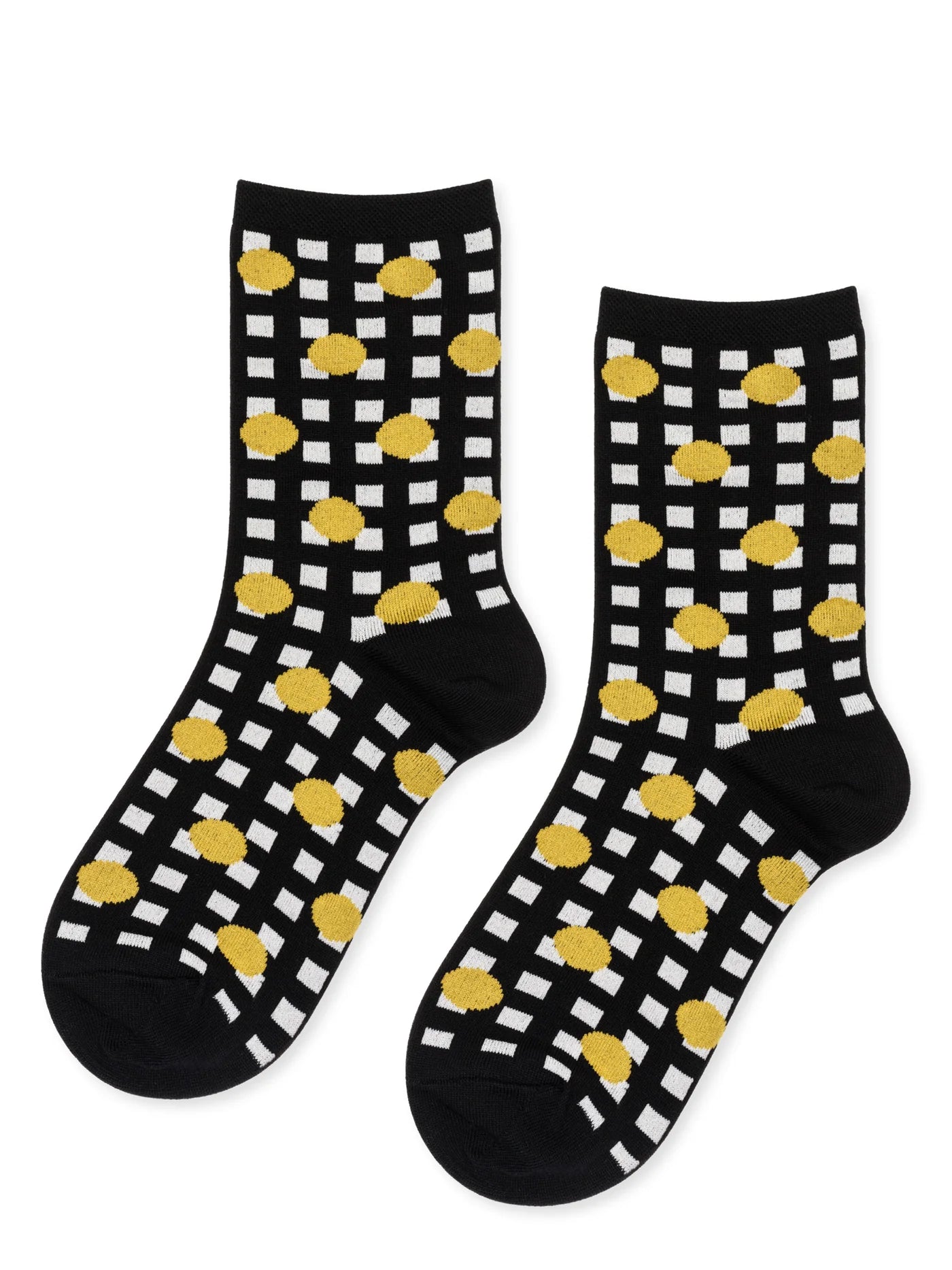 Lines and Dots Crew Socks