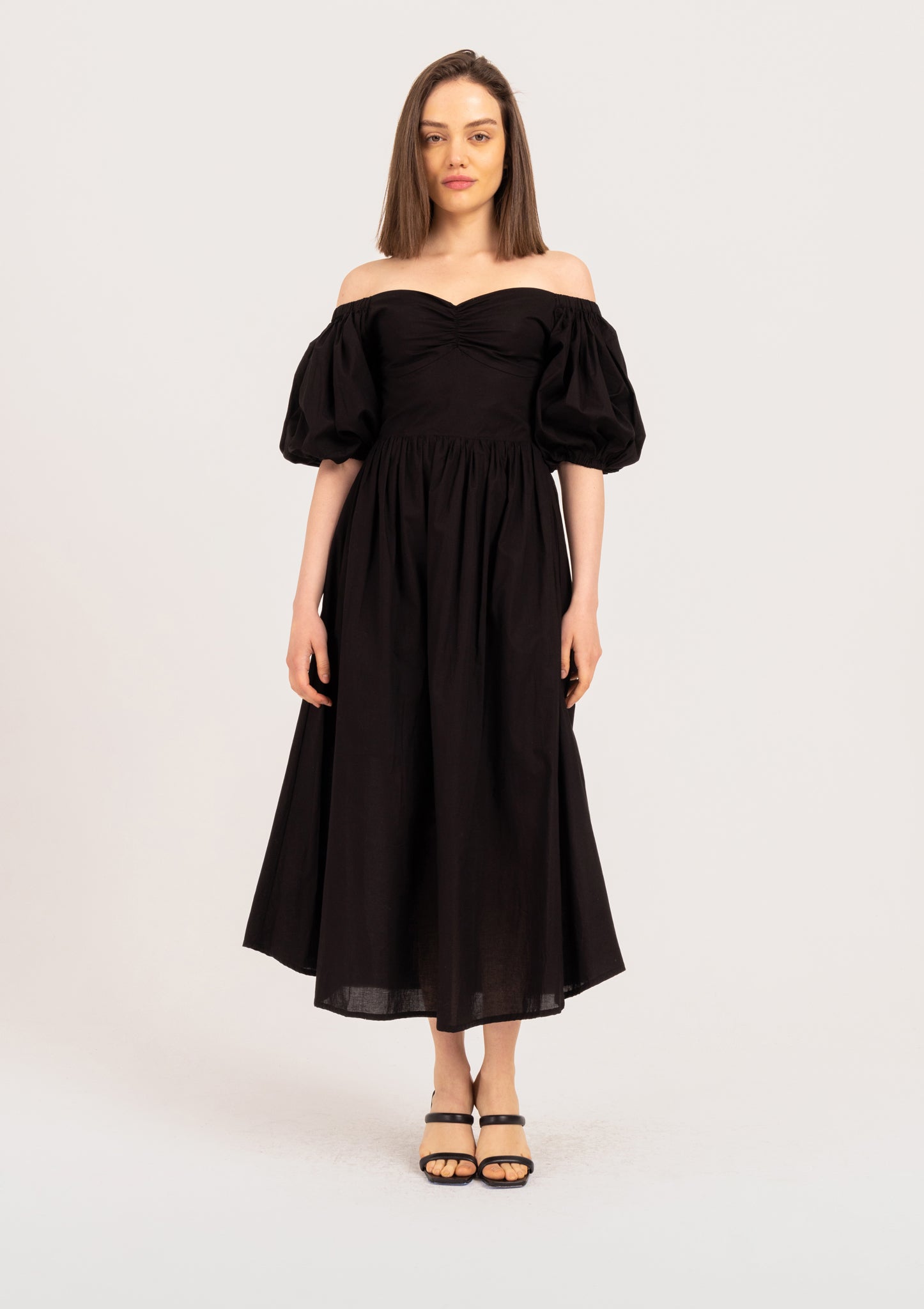 bakke håndtering tilbagebetaling Ophelia Dress | BEL KAZAN | Black Organic Cotton Dress Handmade in Bali