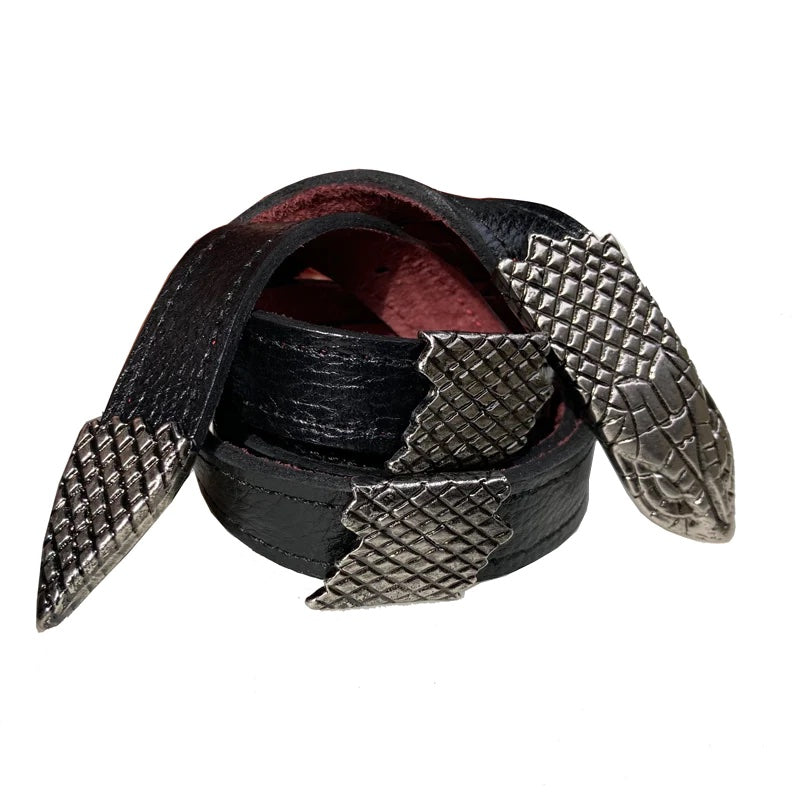 Kim White - Snake Belt - Black