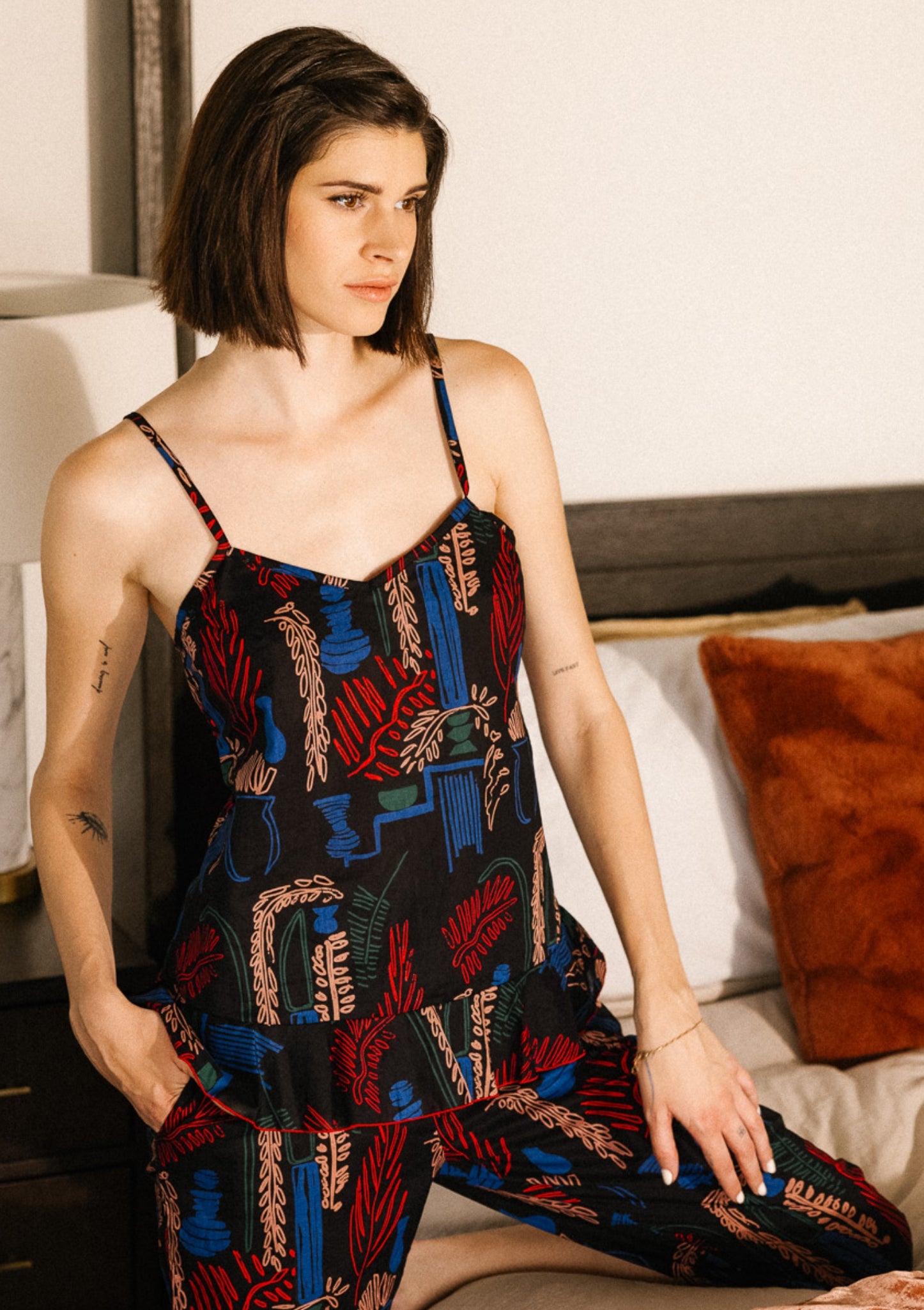 Arden Pajama Set with Pouch