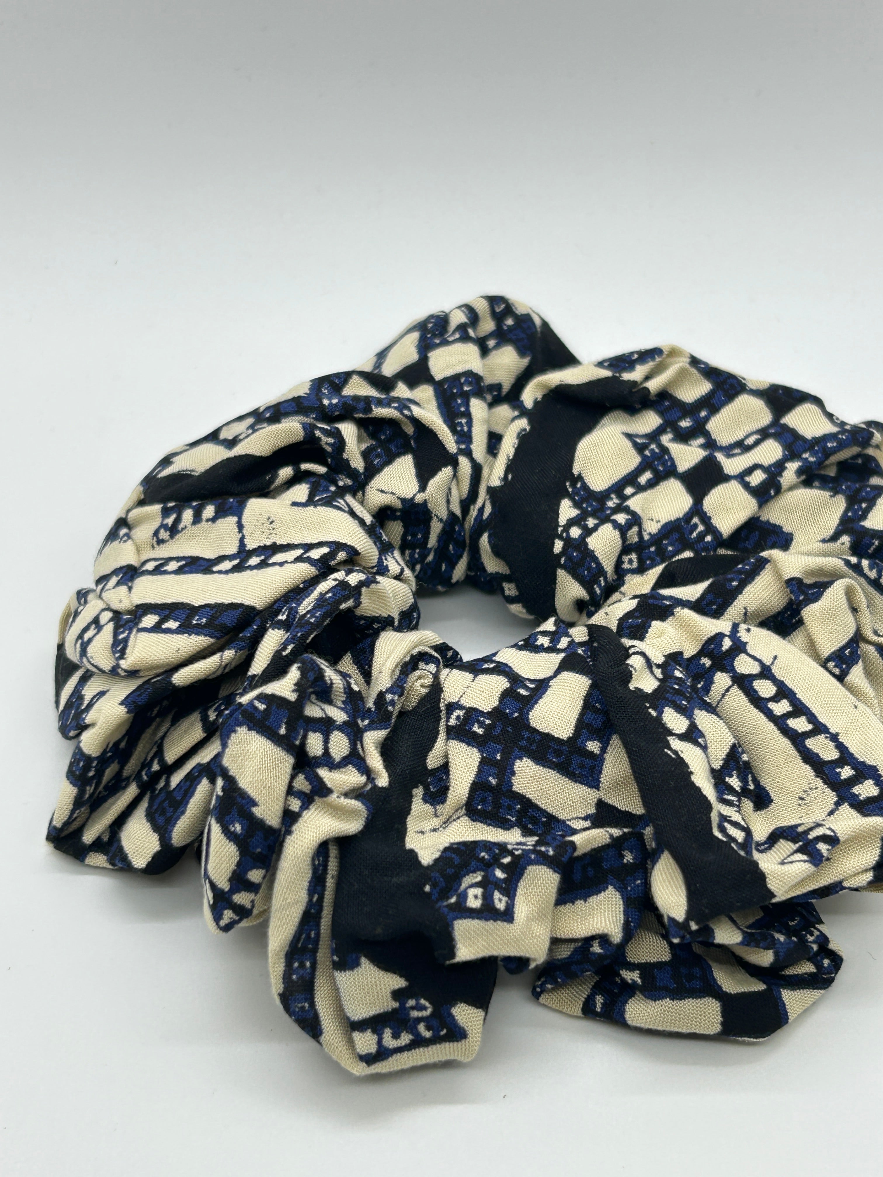 Scrunchie - Blue Temple