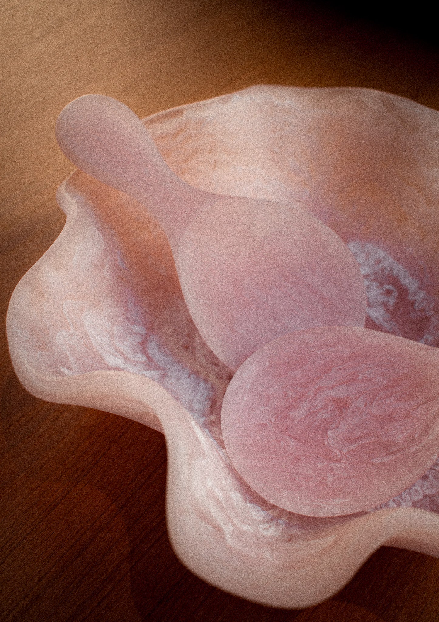 Pink Resin Serving Utensils (short set of 2)