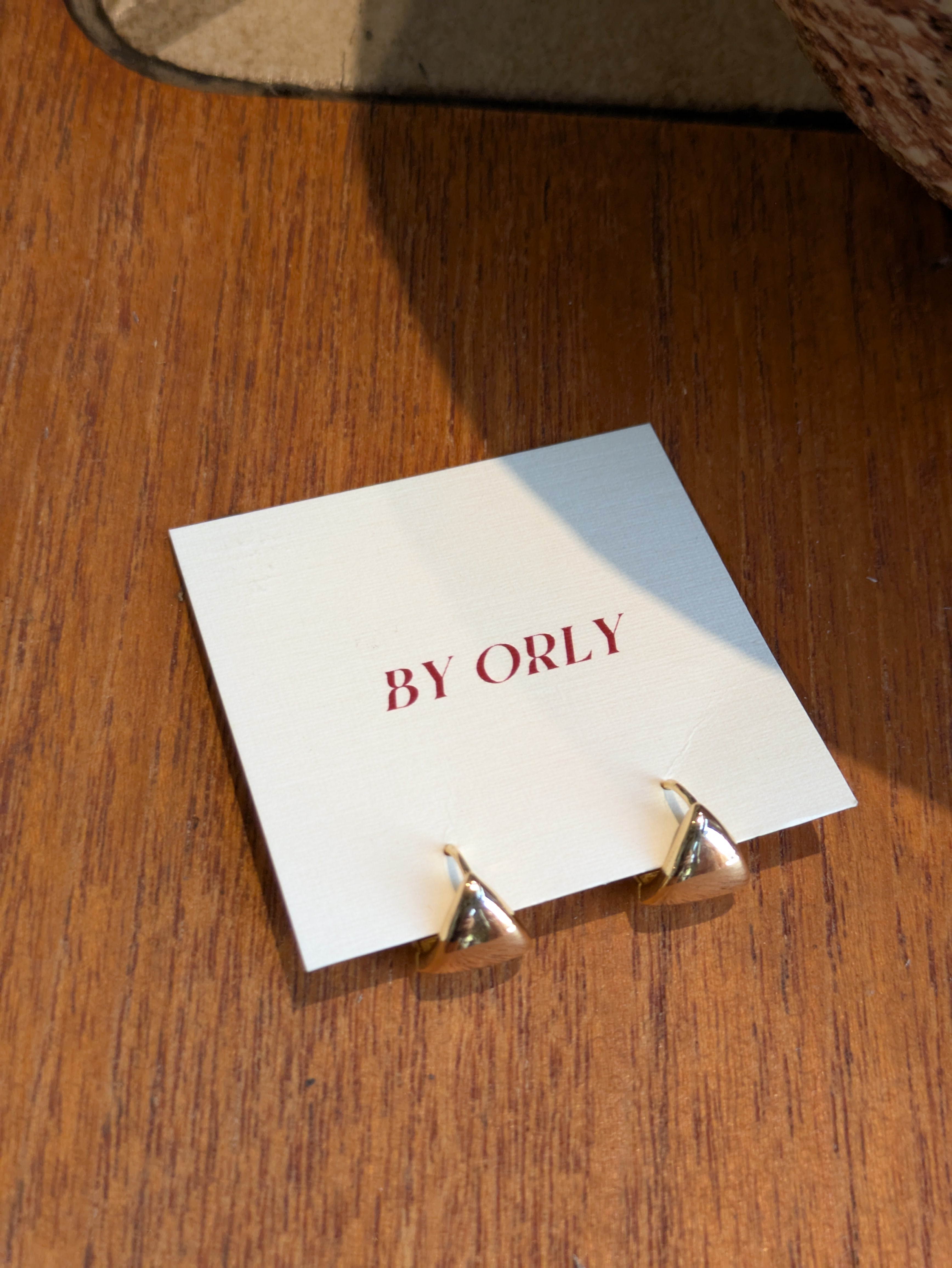 BY ORLY - Triangle Gold Hoops