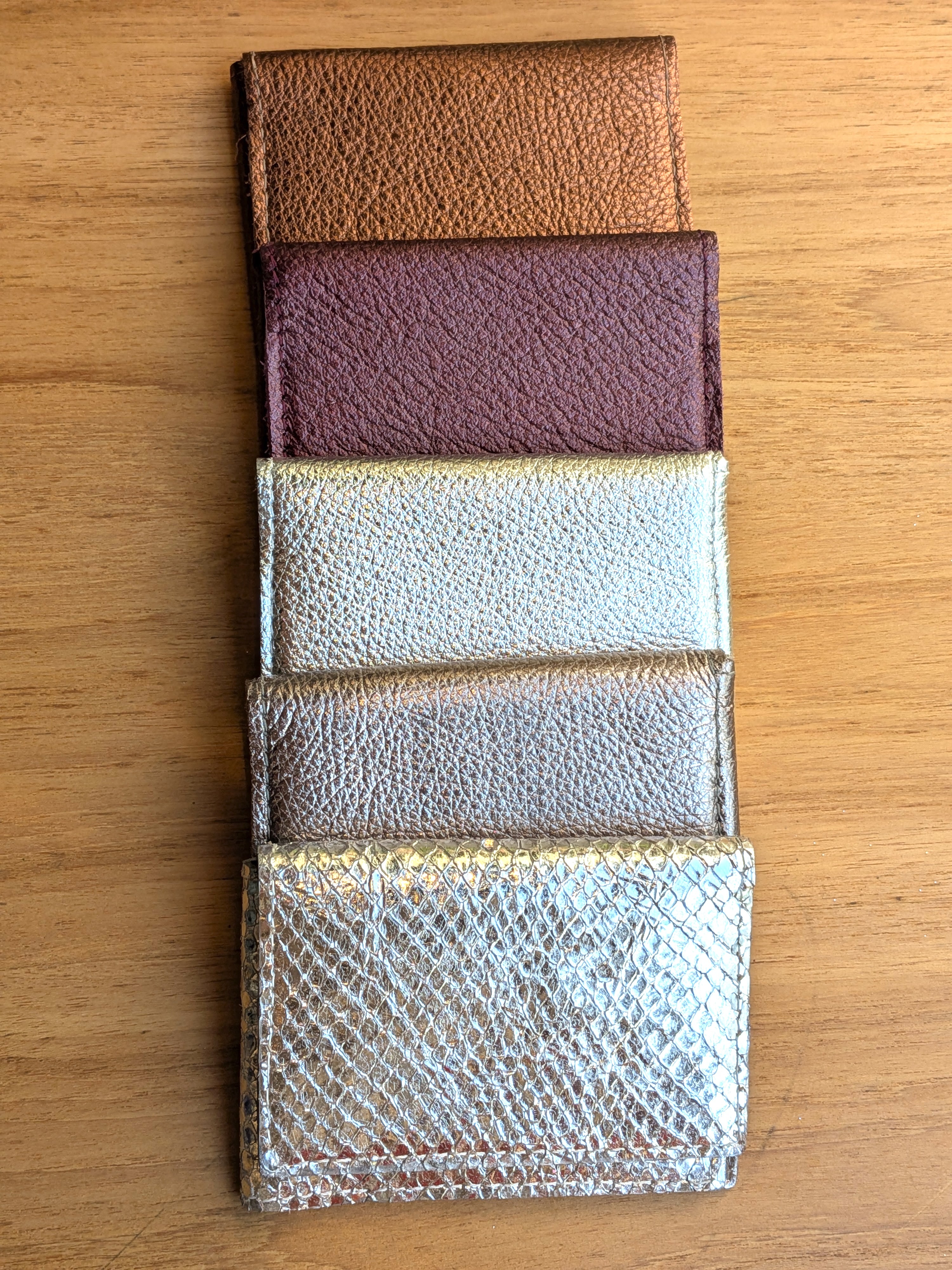Kim White - Wallet - Brown and Silver