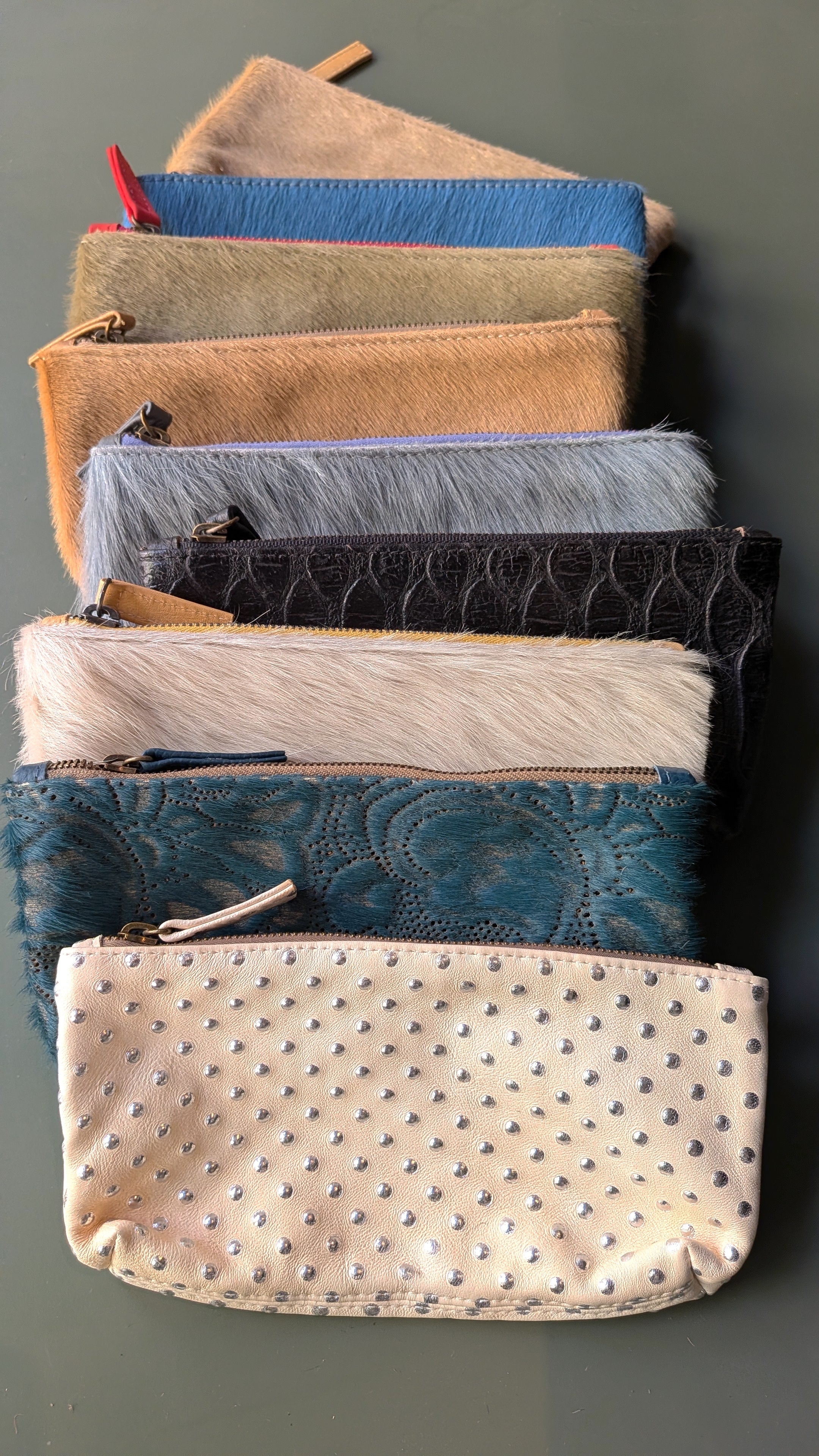 Kim White - Large Cosmetic Bags - Solid Color