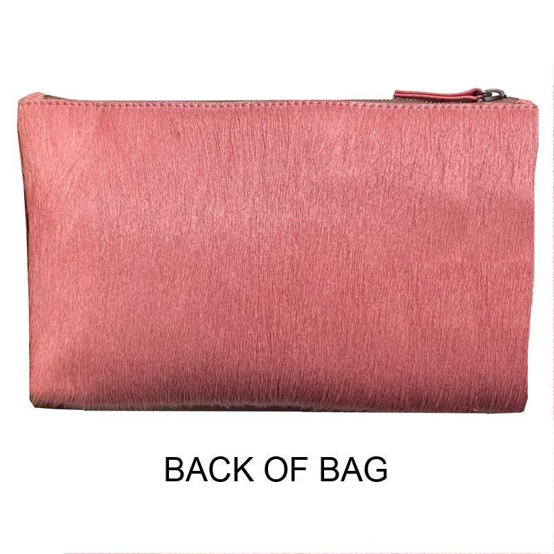 Kim White - Ring Clutch - Pink Fur