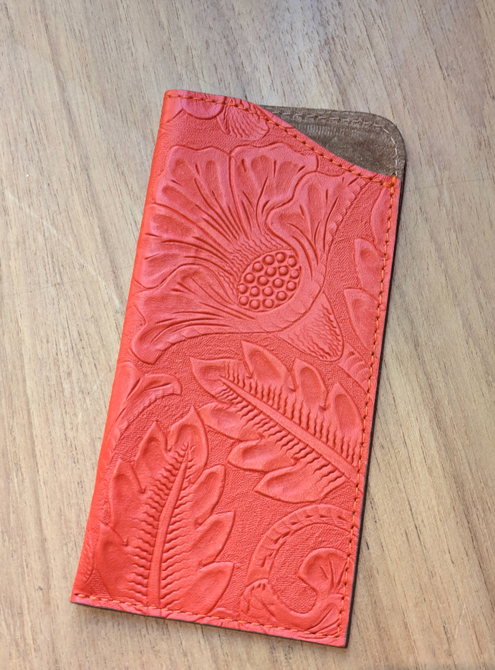 Kim White - Glasses Case - Red/Orange