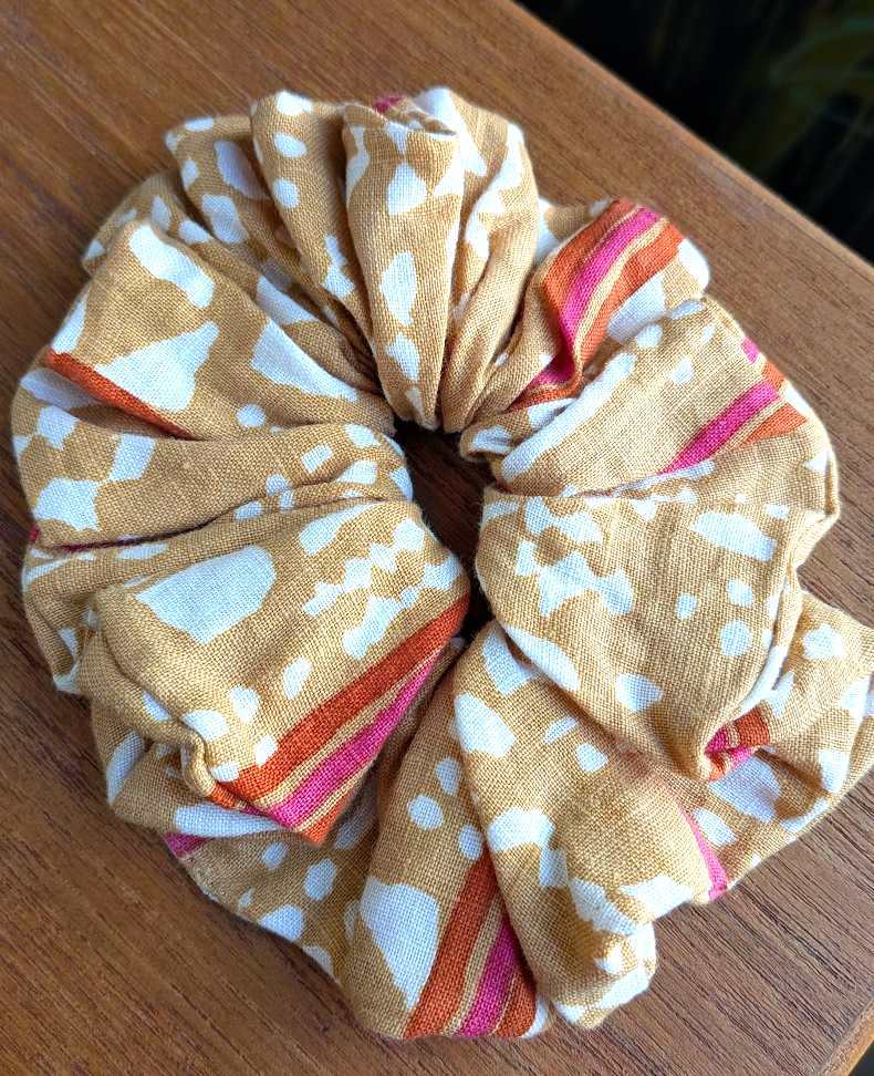 Scrunchie - Gold Mirage