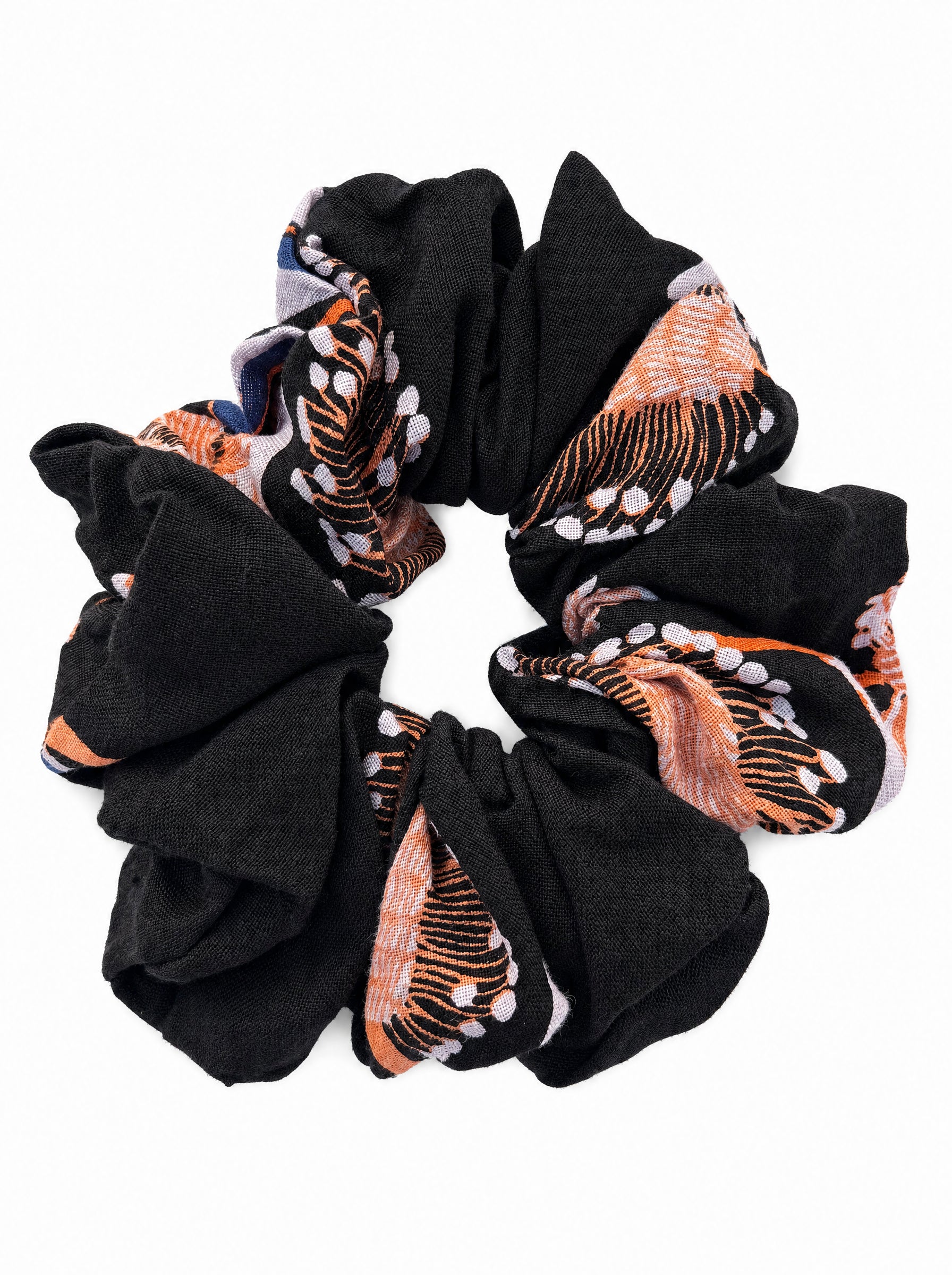 Scrunchie - Coral Thistle