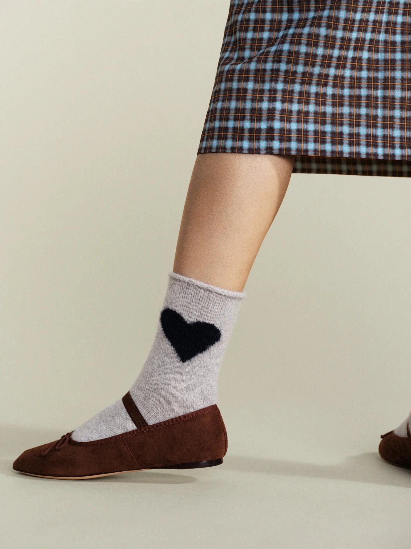 Love Cashmere Crew Socks - Mist