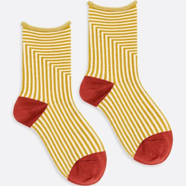 Corbusier Crew Socks - Citron