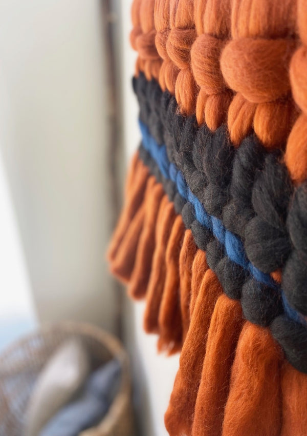 Wool Wall Hanging - Black Amber