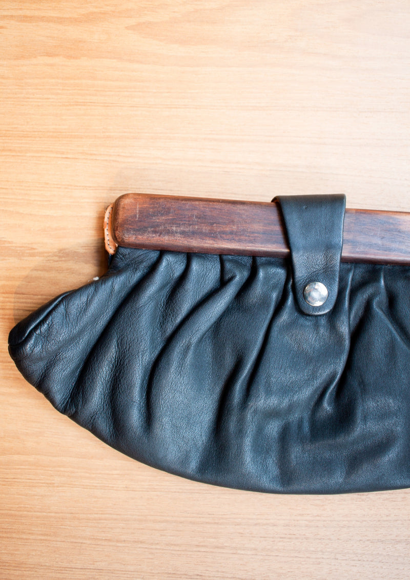 Leather Clutch - Black