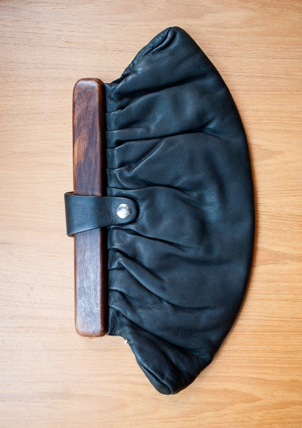 Leather Clutch - Black