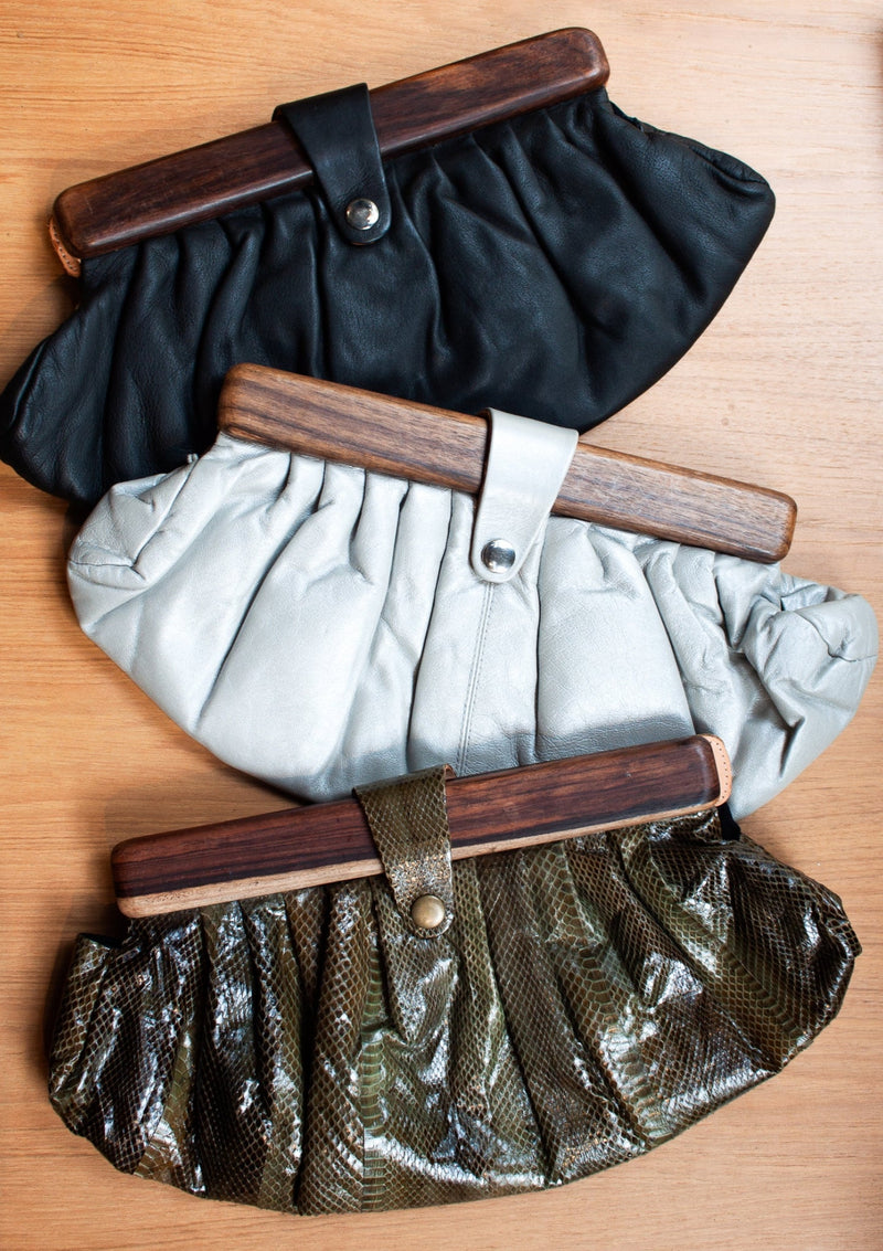 Leather Clutch - Black