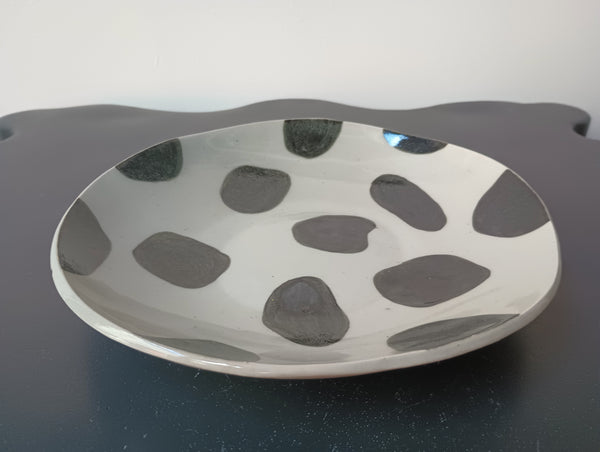 Bianca Simonian Black Polka Dot Dish