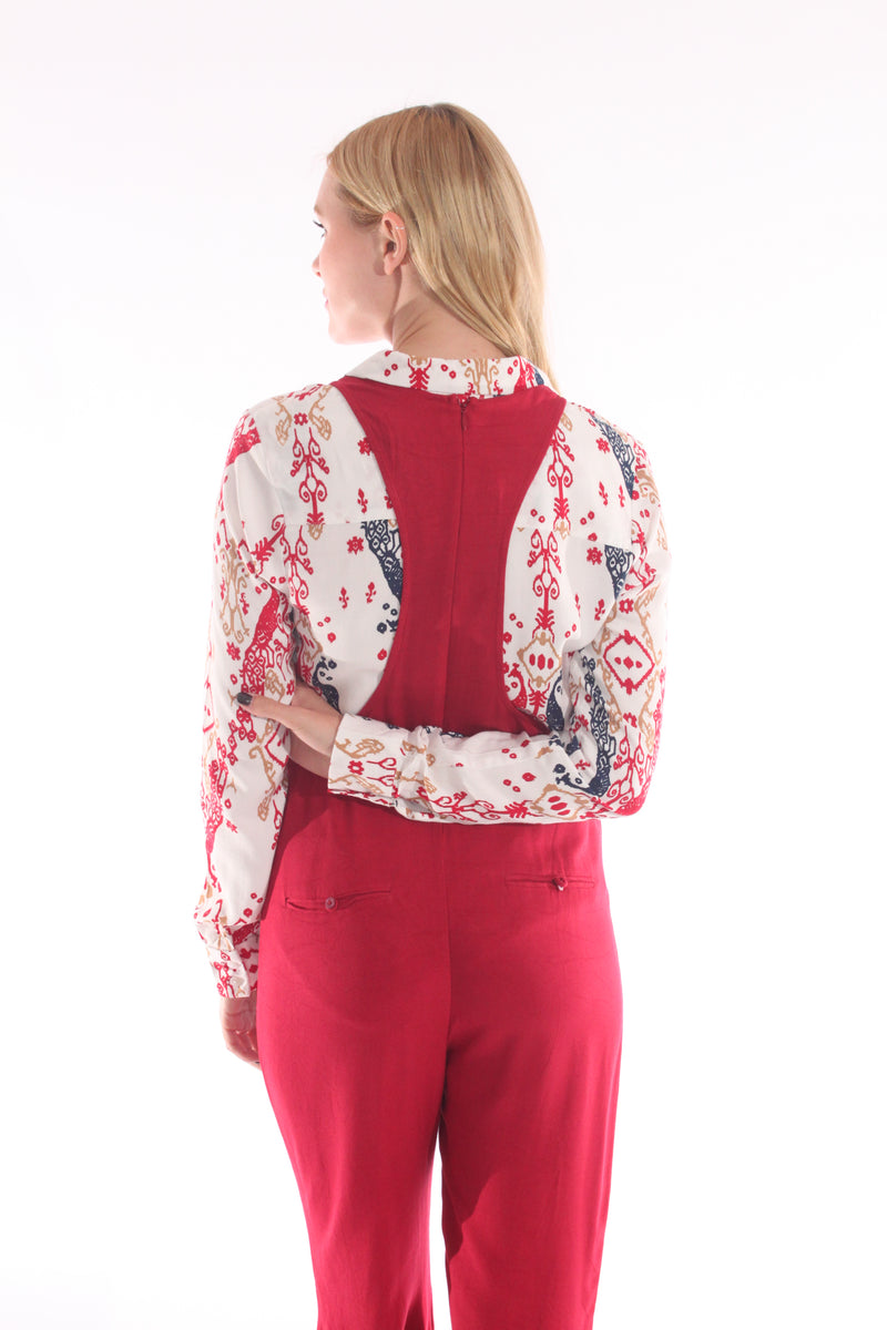 Kumasi Jumpsuit | BEL KAZAN | Scarlett | Rayon Tweed | Made in Bali