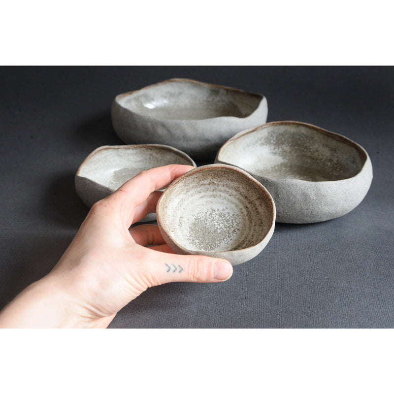 Stone - "DUNE" HANDMADE BOWL, slab-rolled