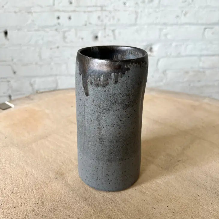 Luna Cylinder Vase in Shale - Medium