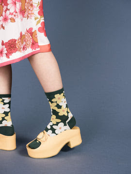Wildflower Crew Socks